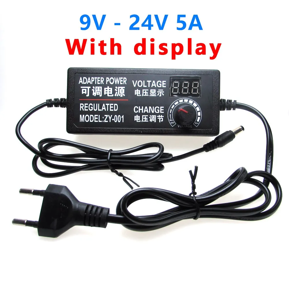 Adattatore di alimentazione Adattatore del regolatore di alimentazione Ingresso CA 110-240 V Uscita 3‑12 V 10 A CC Adattatore regolato regolabile(EU plug