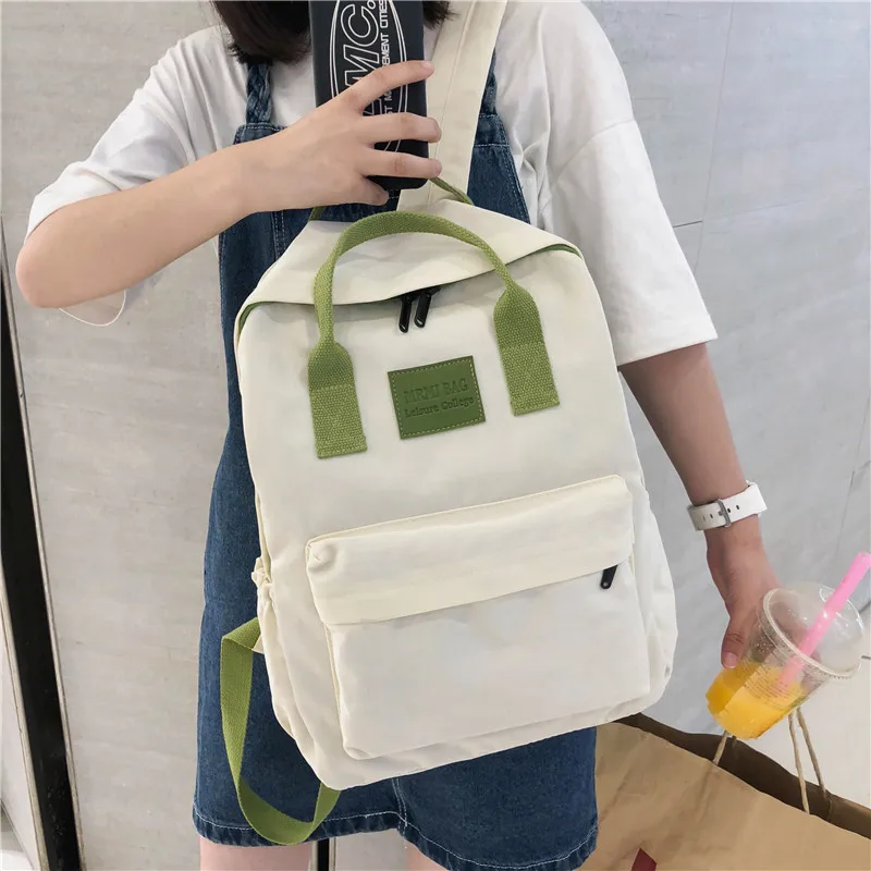Новые корейские парусиновые рюкзаки, женские модные сумки, Студенческая школьная сумка в студенческом стиле, дорожная сумка на плечо для девочек-подростков, простая сумка для книг