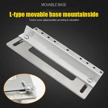 

Stainless Steel Door Furniture Handle Hole Punch Locator Wood Drilling Anchor Guide Tools I88 #1