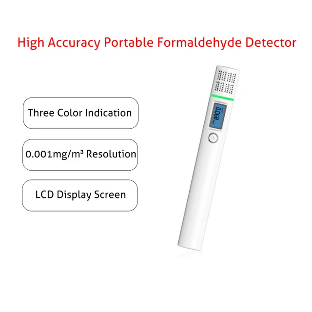 Lcd display gas detector analyzer tvoc sensor tester portable formaldehyde(hcho) detector hcho/tvoc air quality monitor
