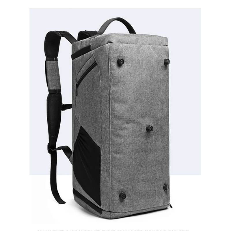 Large Capacity Wet Dry Separation Gym Bag Men Anti-theft Travel Backpack Portable Grey Sports Handbag Yoga Pilates Shoulder Bags