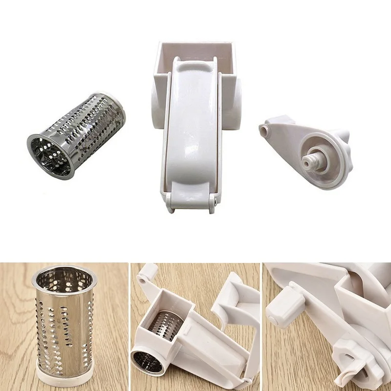 Description Picture 6 of item430 Stainless Steel+PP Cheese Grater Blade Kitchen Gadgets Chocolate Grater DIY Butter Food Mill Cheese Grater Slicer