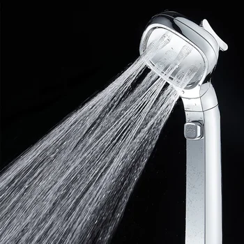 

Handheld Shower Head High Pressure Adjustable Bath Shower Jets Water Saving Filter Nozzle Bathroom Shower Head Wall Mounted