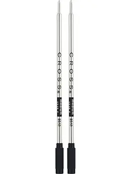 

Cross ballpoint pen refill pack of 2 Medium Black pens