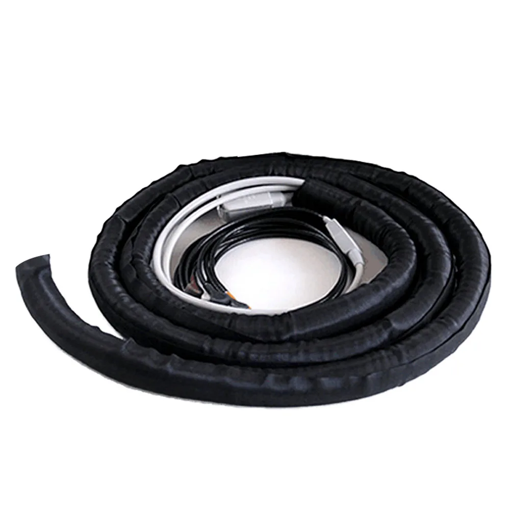 

2m Self-closing Cable Management Wrap Sleeve Cable Holder Protector Home Office Network TV USB Charging Cables Wires Organizer