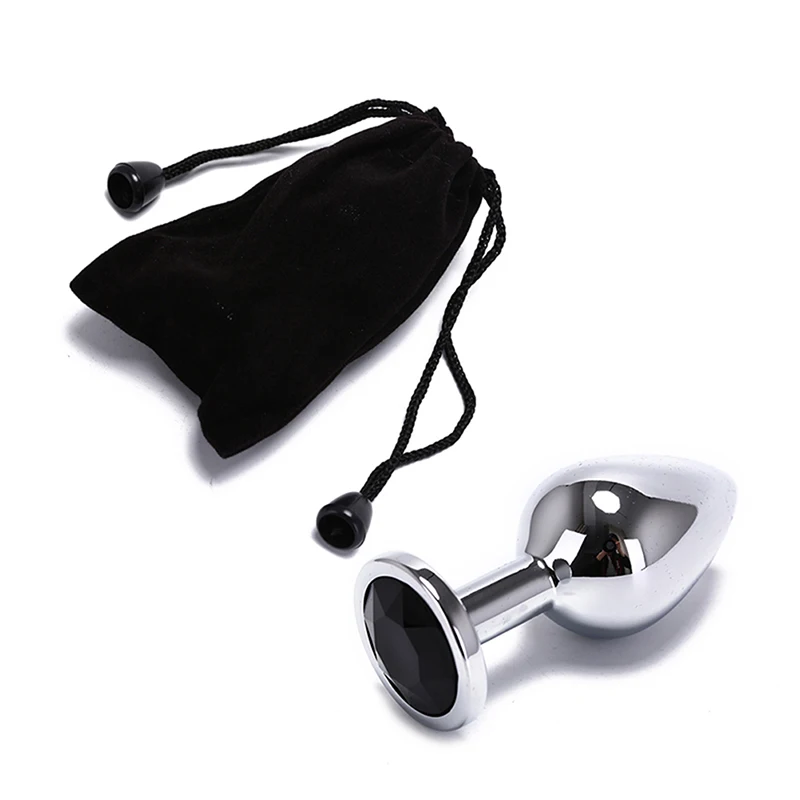 Stainless Steel Anal Beads Crystal Jewelry Heart Butt Plug Stimulator Sex Toys Dildo Big Anal Plug Prostata Massager For Man