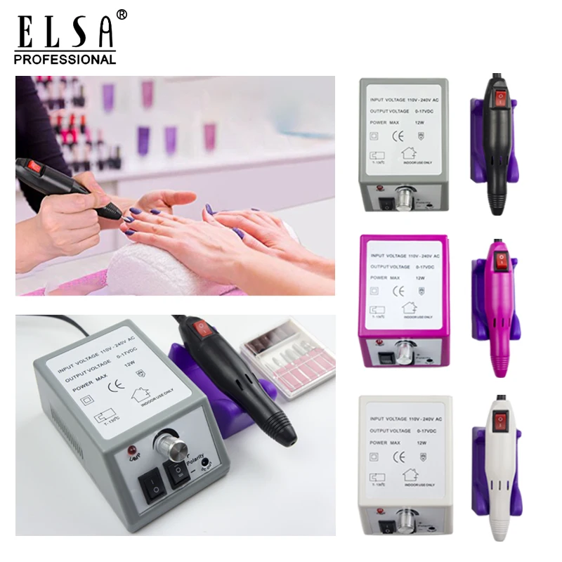 Tanie 35000 RPM elektryczna wiertarka do paznokci zestaw bitów frezarka do Manicure tipsy Manicure elektryczny pilnik do paznokci