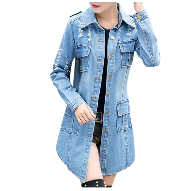 Korean Harajuku Women Denim Jacket 