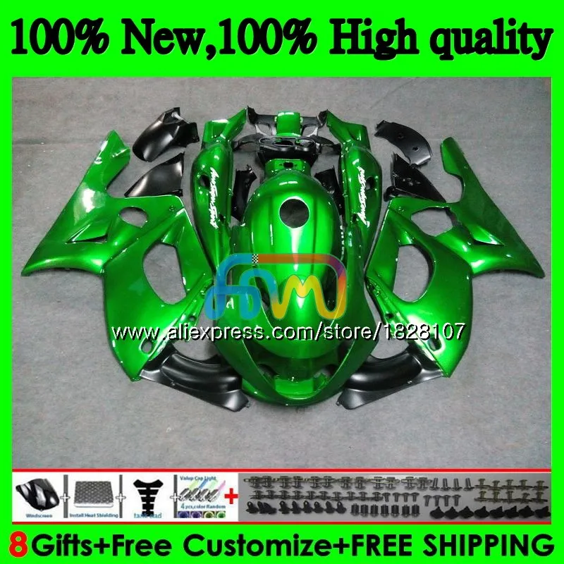 Thundercat для YAMAHA YZF600R 96 Металл Зеленый 02 03 04 2005 2006 2007 73BS. 147 YZF 600R YZF-600R 2002 2003 2004 05 06 07 обтекатель