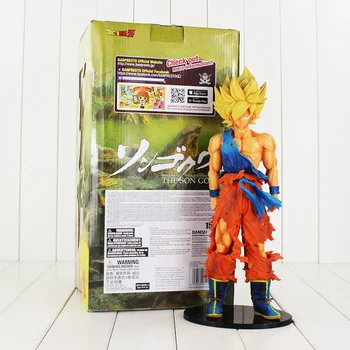 

34CM Big Size Dragon Ball Z New Master Stars Piece Super Saiyan SON GOKU Figure Anime GOKU Model toy
