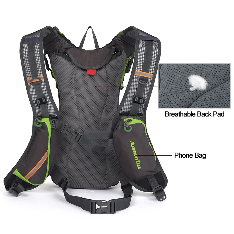 ANMEILU 8L велосипедный рюкзак, водонепроницаемый велосипедный рюкзак для велоспорта кемпинга, гидратационный рюкзак сумка для пеших прогулок и альпинизма