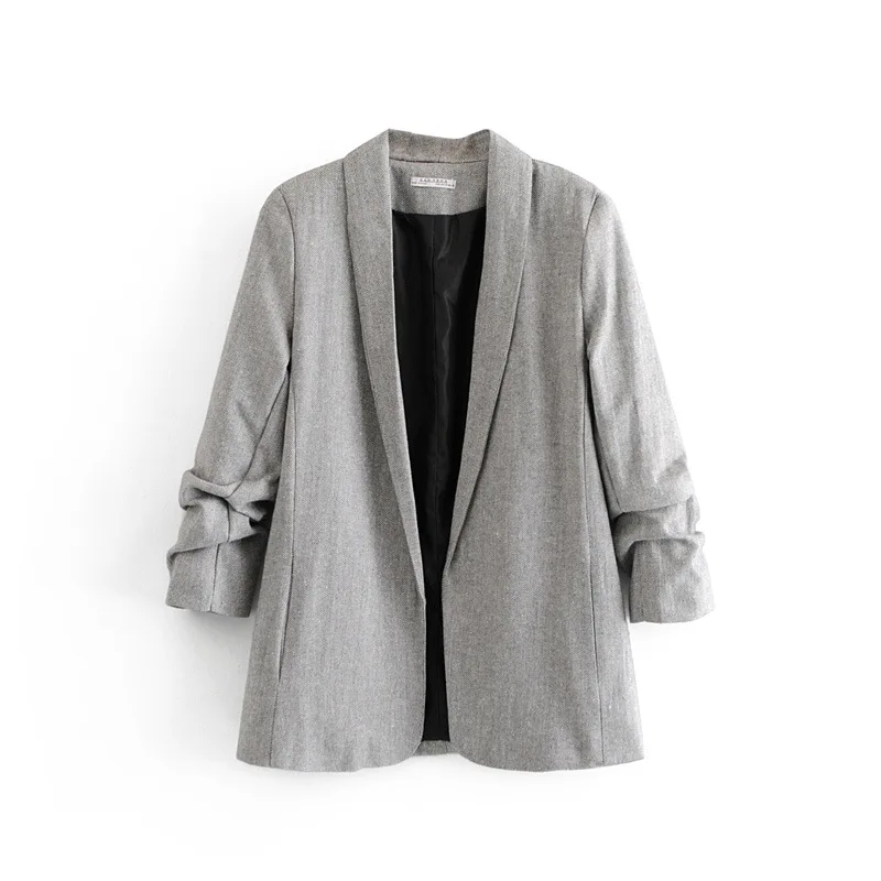 

2019 New Style Europe And America Foreign Trade Original Garment More than Single Big Brand Discount Shoppe Suit Jacket Women's