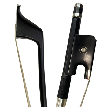 

Free ShippingNew high quality 1 pc French style Carbon fiber 3/4 double bass bow white horse hair