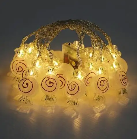

cute LED decoration string light holiday lamp warm white battery box 2m 10led