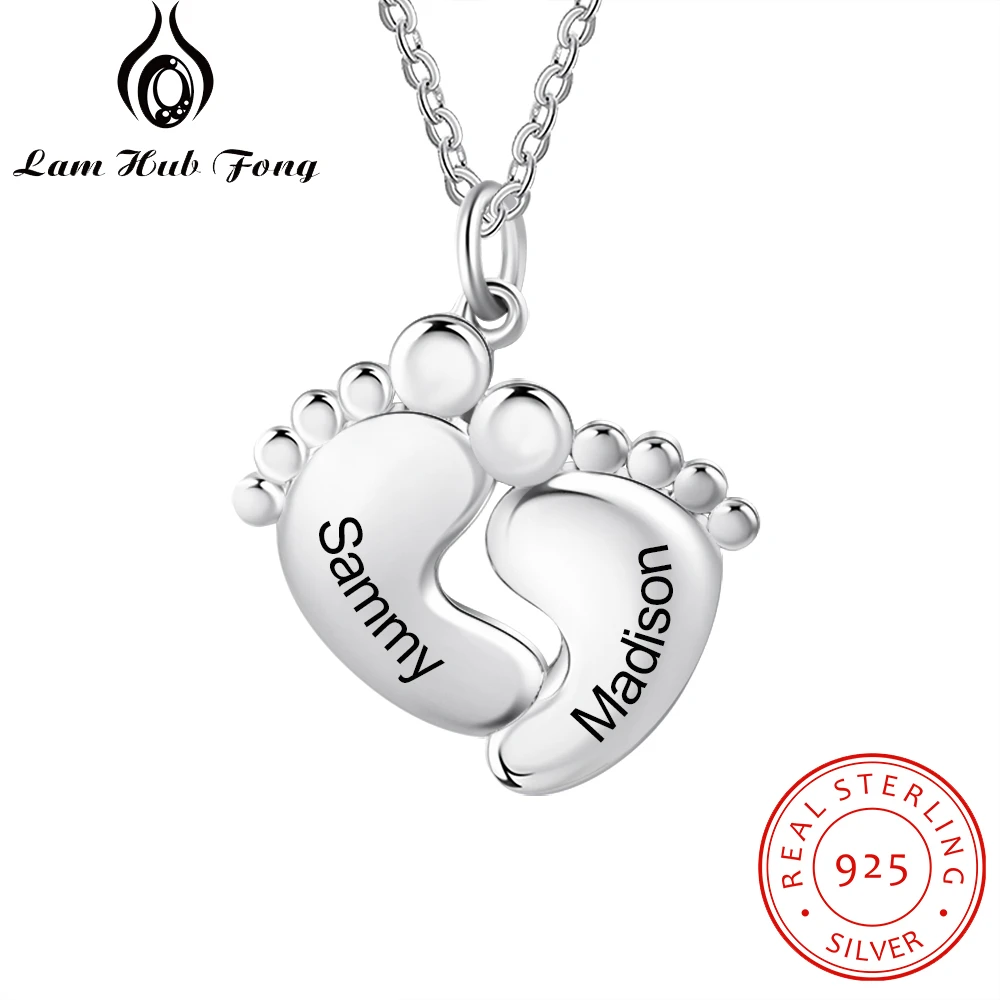 baby feet necklace