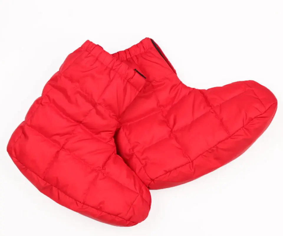 Зимняя легкая обувь; спальный мешок; аксессуары; тапочки для кемпинга; домашние теплые черные Тапочки - Цвет: Red