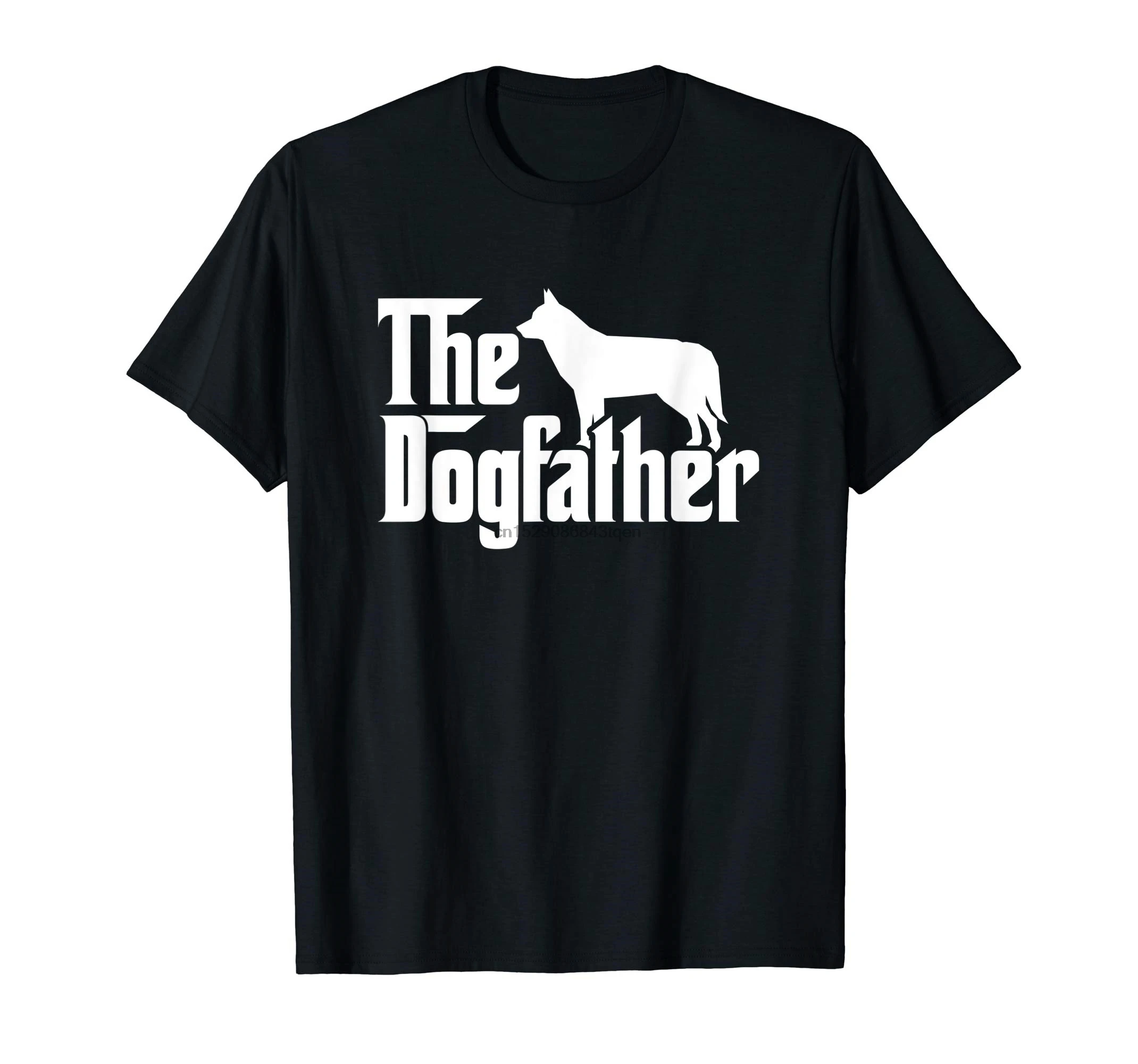 Siberian Husky The Dogfather T-Shirt-Men's T-Shirt-Black |