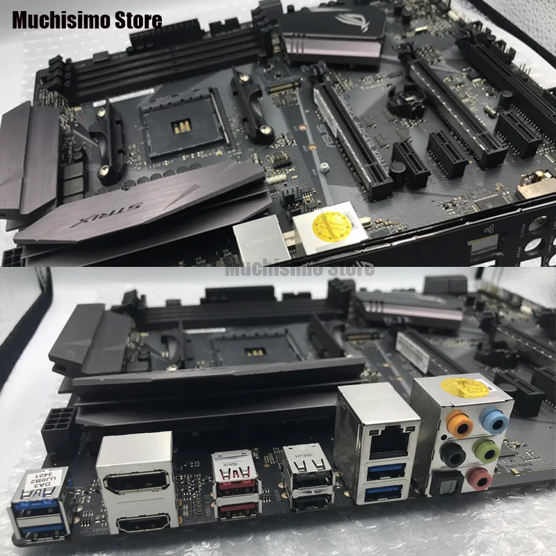 Used Socket AM4 Asus ROG STRIX B350-F GAMING Motherboard AMD B350 DDR4 64GB Desktop Asus B350 Mainboard AM4 PCI-E 3.0 DDR4