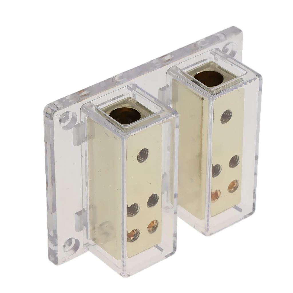 8 way 4/8 Gauge Car Audio Stereo Amp Power/Ground Cable Distribution Block