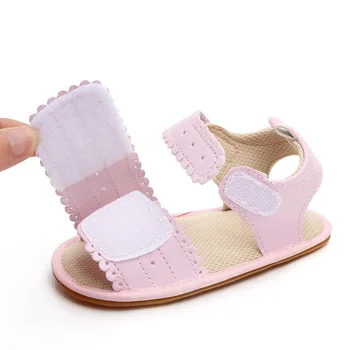 

Kawaii Pink Baby Girl Toddler Shoes Summer Open-Toe Casual Slipper Infant Newborn Children's Shoes 11cm 12cm 13cm