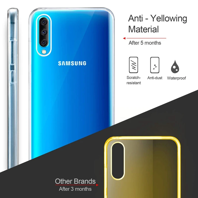 Для samsung Galaxy A50 A40 A30 A10 M20 M10 чехол 360 градусов полный чехол силиконовый роскошный мягкий чехол из ТПУ