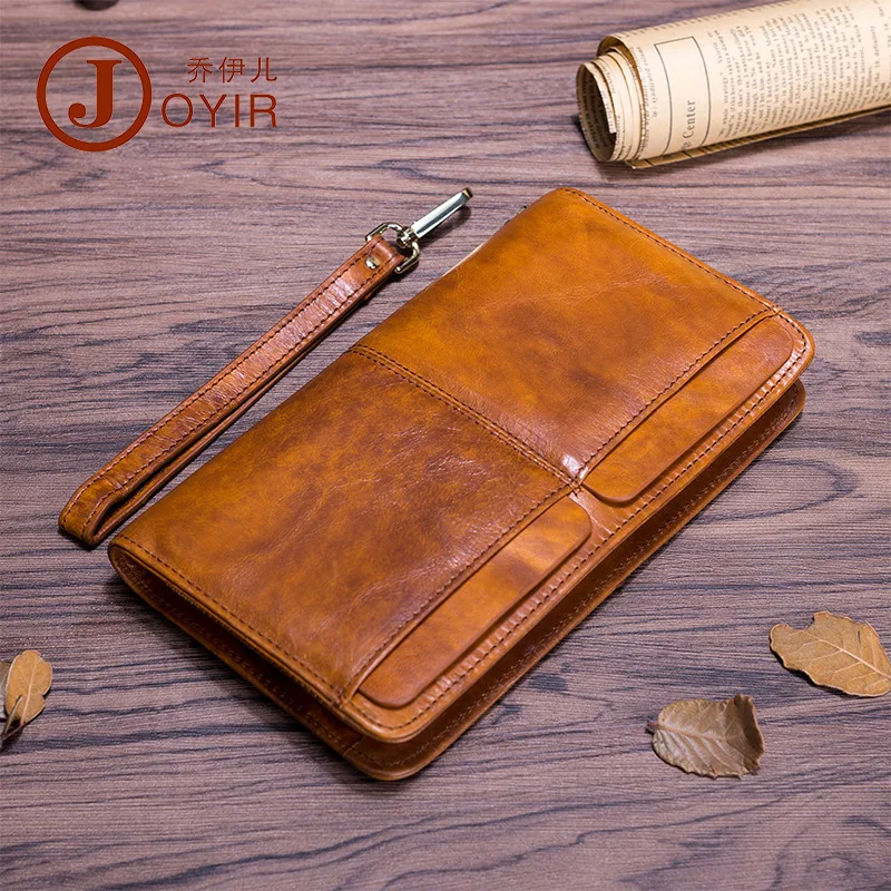 

Guangzhou New Style Leather Wallet Men Long Zipper Wallet Casual Trend Shiny Side Clutch Bag