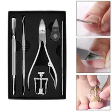 6Pcs Stainless Steel Nail Art Clippers Cuticle Dead Skin Scissors Manicure Plier Pedicure Scissor Tweezer Set Kit Nail Art Tools