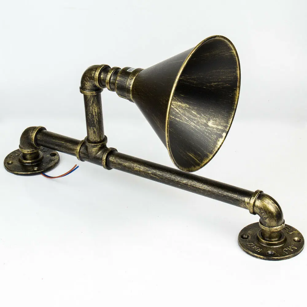 Промышленные стеновые трубы лампа ретро свет стимпанк старинные настенные бра - Испускаемый цвет: Bronze