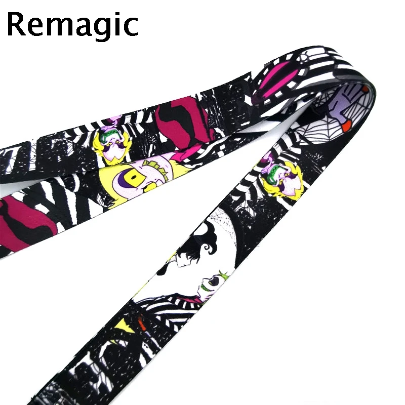 Tim Burton фильм ужасов Хэллоуин Винтаж шейный ремень Lanyards ID значок держатель для карт брелок мобильный телефон ремень подарки