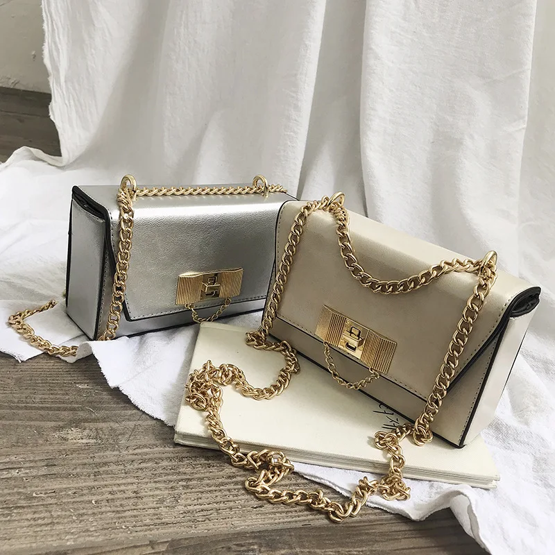 

Language meng wei PU Leather Bag Women's 2019 New Style Fashion Korean-style Versatile Textured Shoulder Bag Chain Shoulder Fash