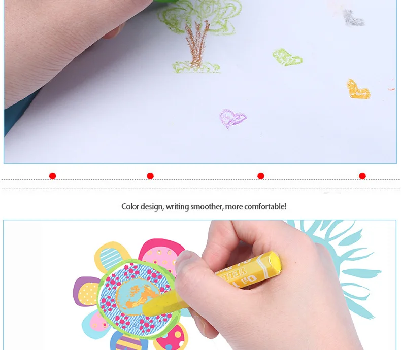 Hot Sales Creative-Children Crayon Environmentally Friendly Crayon Students Fine Art Graffiti Drawing Pen Oil Painting Pen Custo