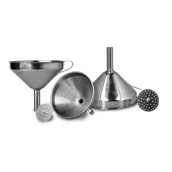 

Stainless Steel Funnel Kitchen Oil Liquid Funnel Metal Funnel with Mouth Funnel for Canning Kitchen Tools Beer Funnel Tools