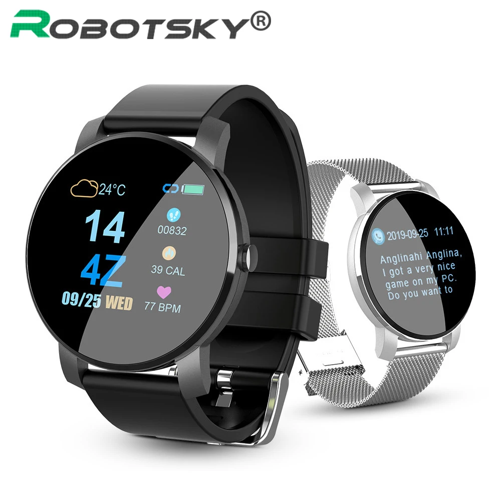 

Q5 Smart Watch OTA Update IP67 Waterproof FItness Tracker Blood Pressure Heart Rate Call Message Reminder Sports Watch For Phone