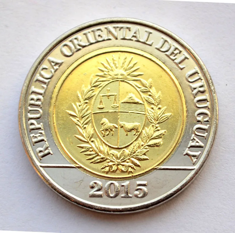 

28mm Uruguay 2015 ,100% Real Genuine Comemorative Coin,Original Collection