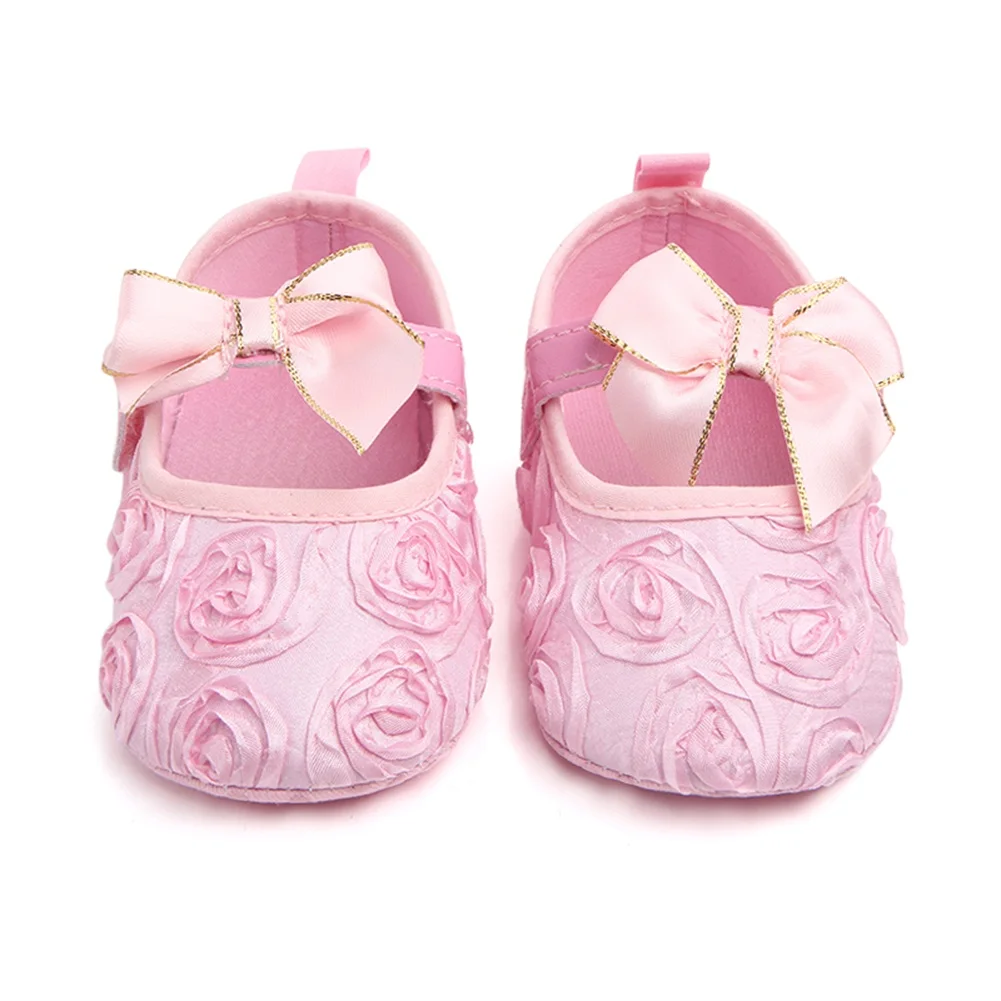Новорожденный ребенок сладкая девочка цветок круглая резинка новорожденный прогулочная мягкая обувь головной убор - Цвет: Розовый