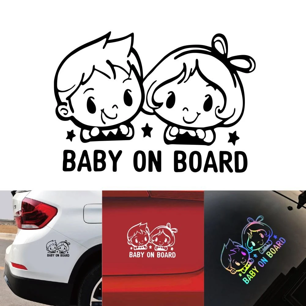 装飾ステッカー 車のステッカー かわいい カラフル 自動 警告 安全車の装飾 車のステッカー Aliexpress