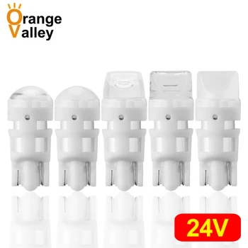 

500pcs Car T10 2835 SMD 194 168 W5W 3 LED Light Bulb White Amber Red Green License Plate Lamp Width Lights 3 LEDs 24V