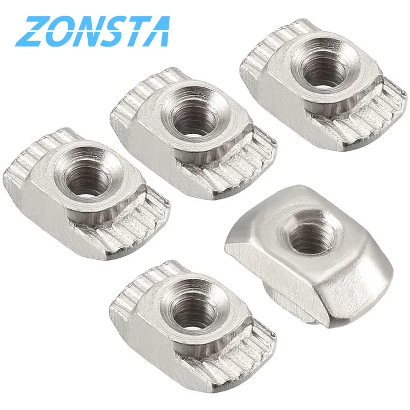Slide T Nut M3 M4 M5 M6 M8 Aluminium profile fastener connector T-Nuts 3D printer sliding Nut Hammer Head Slot 20 30 40 EU