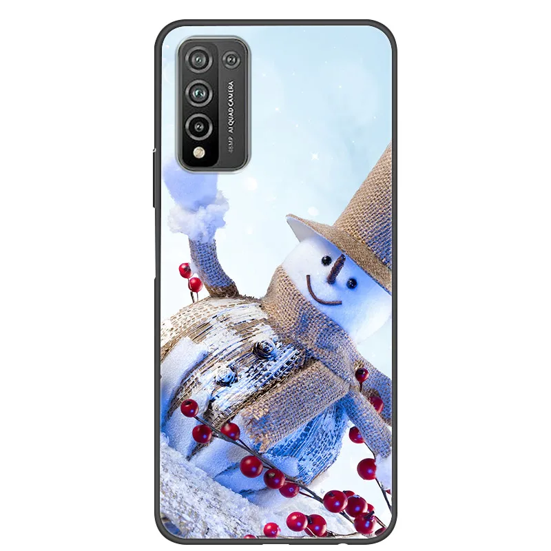 Cho POCO M3 Ốp Lưng Dễ Thương Silicon Giáng Sinh Ốp Điện Thoại Dành Cho Xiaomi Poco M3 M 3 Mềm TPU Bao POCO x3 NFC Coque Quà Tặng Năm Mới 