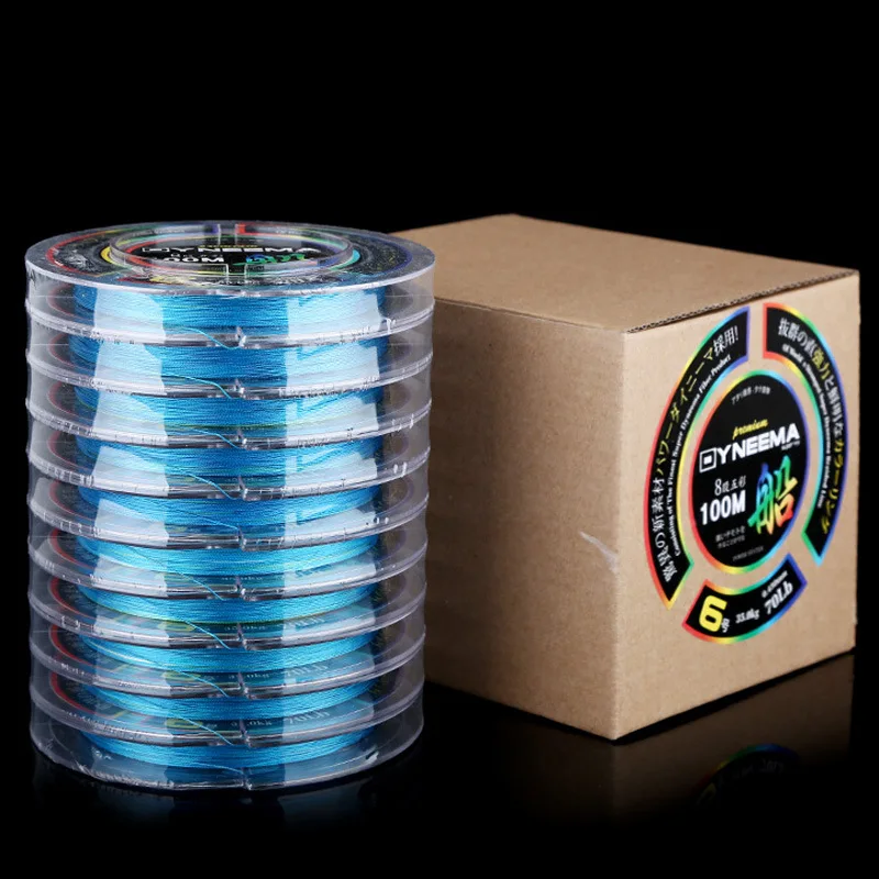 

Genuine Product Boat Fishing 100 M Eight Series Five-color Dyneema Fishing Line 8-Strand PE Braided Wire Lure Line Fishing Line