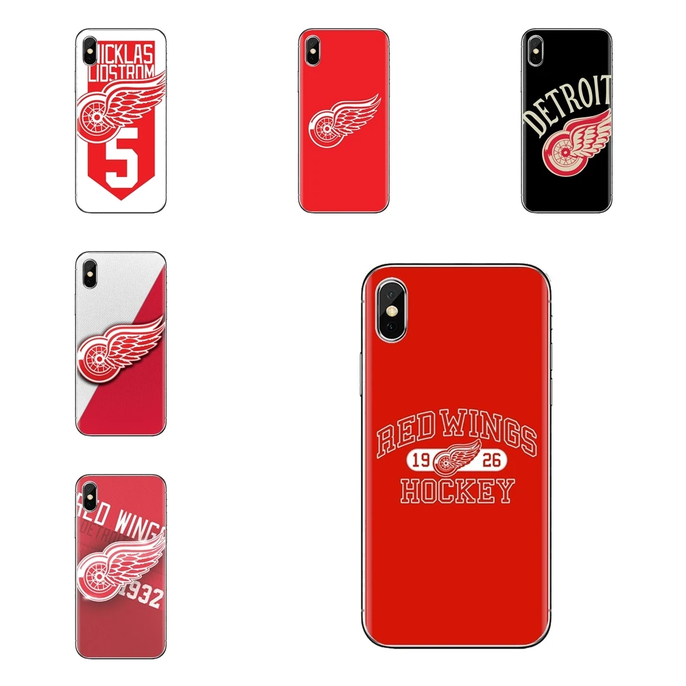 

TPU Cases Cover For Huawei Honor 7X V10 6C V9 6A Play 9 Mate 10 Pro Y7 Y5 P8 P10 Lite Plus GR5 2017 ice Hockey Detroit Red Wings