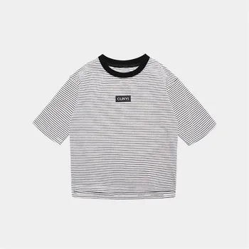 

2020 Summer New Clothing Short-sleeved Cotton T-shirt Squirrel Print Large Size Kids Kids Clothes little girls clothing