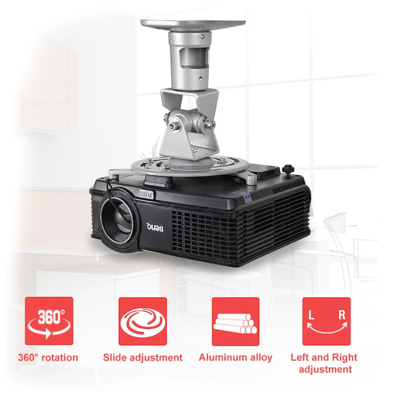 

High quality universal projector tripod stand 360 Degree Adjustable XIAOMI LCD projector ceiling wall mount kit hanger