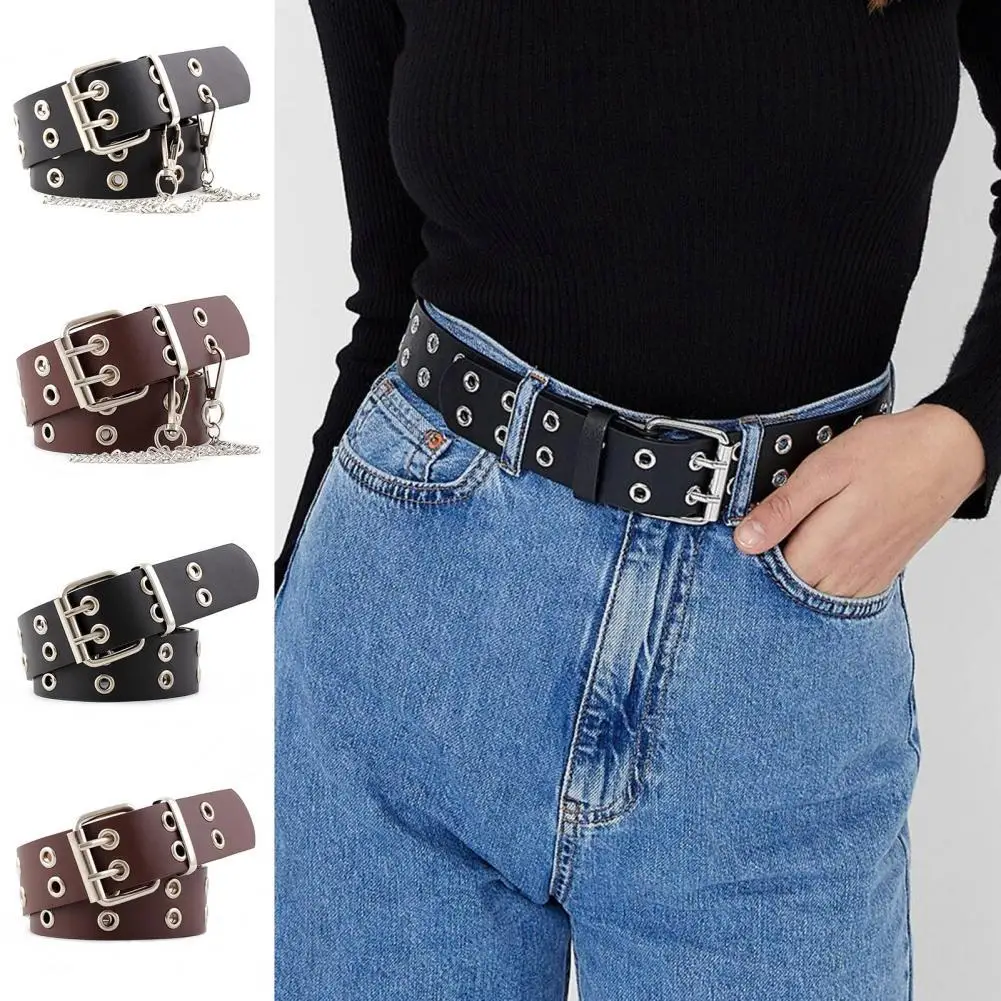 Women Belts Punk Style Adjustable Chain Vintage Sturdy Waist Belt for ...