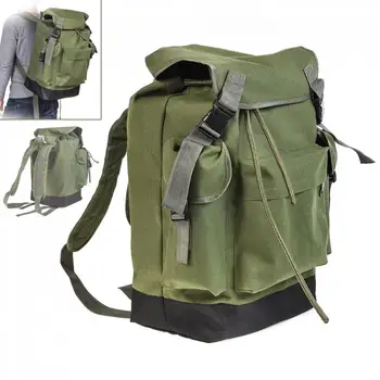 

Fishing Bags 70L Large Capacity Multifunctional Army Green Canvas Carp Fishing Bag Fishing Tackle Backpack