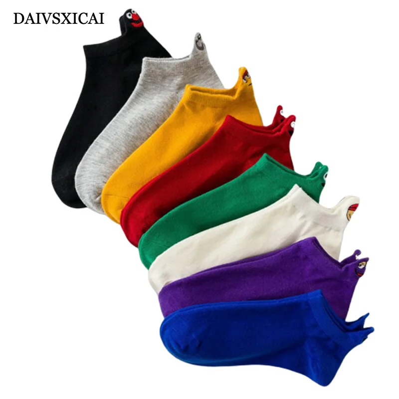 3 пара/лот = 6 шт. летние милые носки Модные женские повседневные дышащие женские Короткие Носки с рисунком собаки