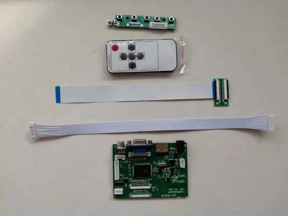 Controlador de Tela V.1 para Autoboss Yqwsyxl Original Polegada Display Lcd At056tn53 V30 Placa Motorista Hdmi Vga 2av 5.6 - Imagem 2