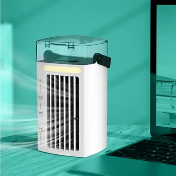 

Tower Fan USB Desktop Spray Type Leafless Fan Purify Air, Mute, Humidify, Suitable for Home, Office, Dormitory