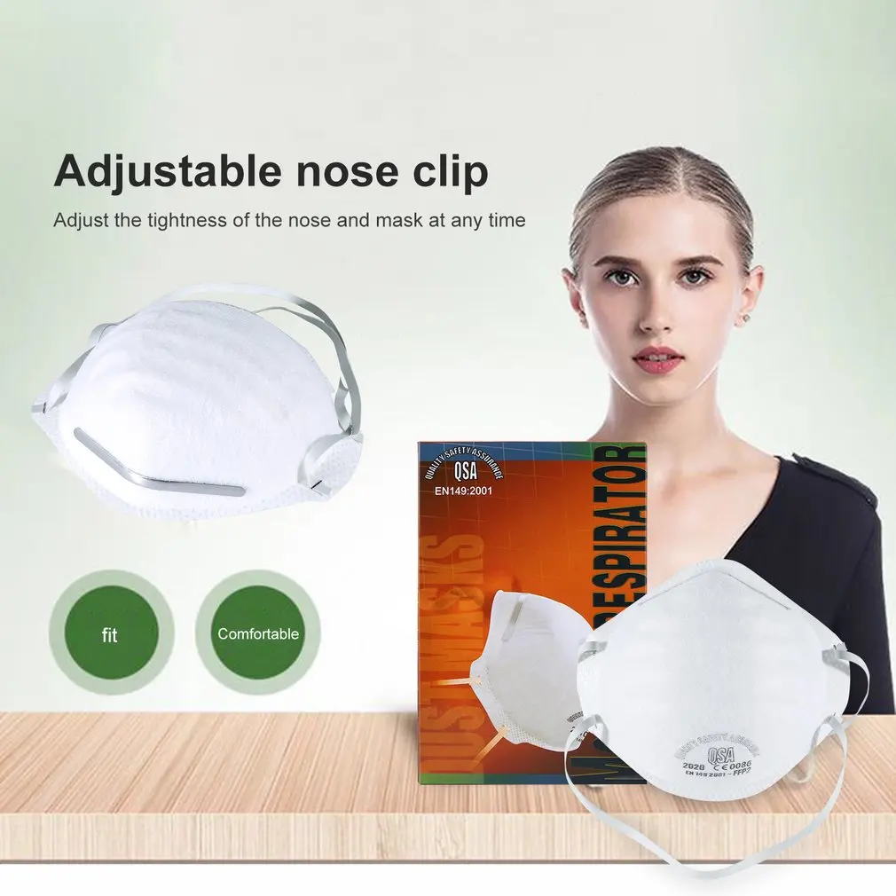 

Anti-Fog Headband FFP2 Round Mask Dust Mask Anti Pm2.5 Anti Influenza Bicycle dropshipping Mask 2