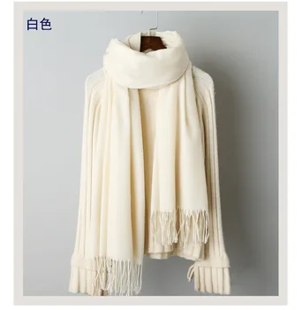 

Solid color emotional appeal Female Knitted scarf women wool Tassel Travel Photo Square blanket Fashion Soft Scarf Shawl